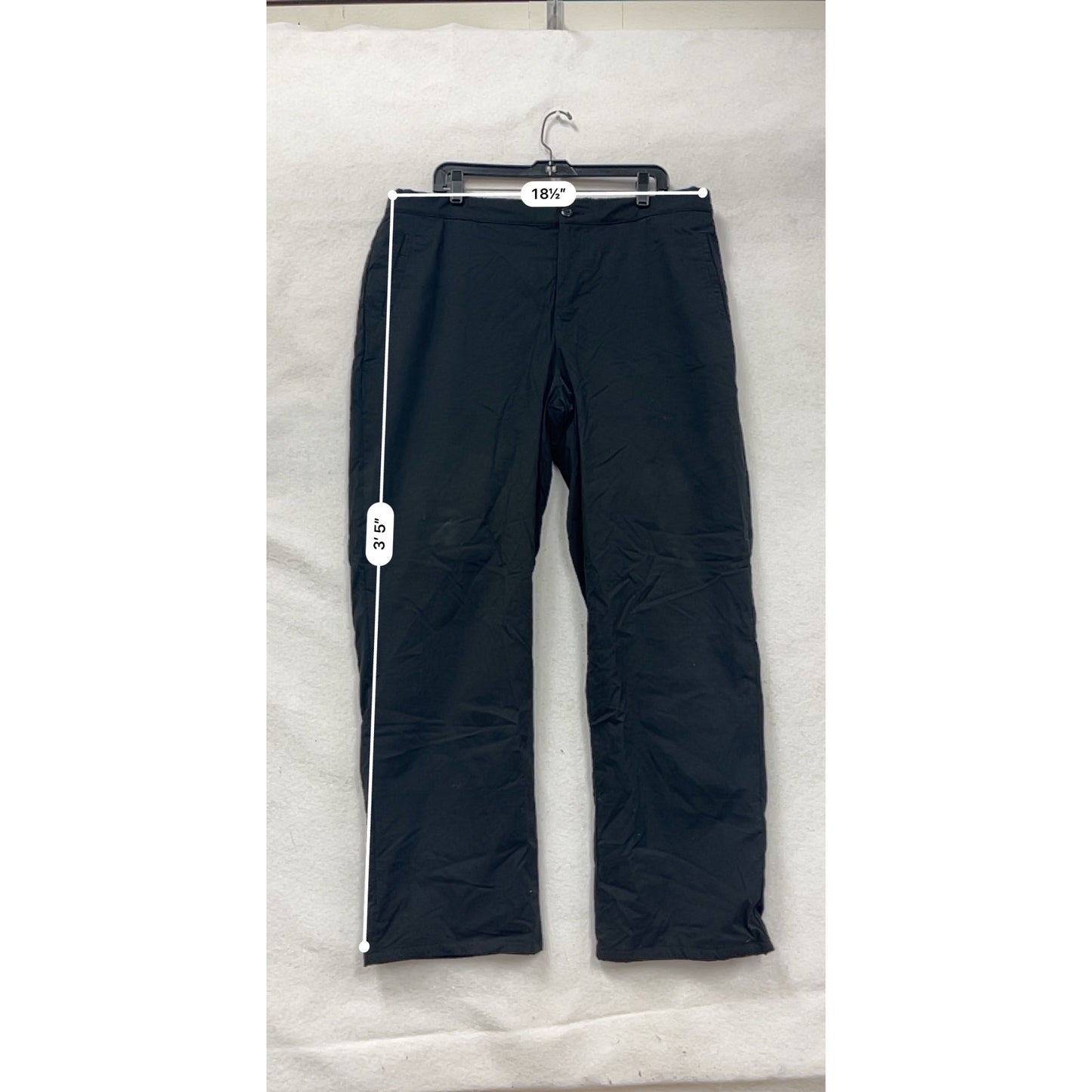 Womens 2XL Stormpack Black Fleece-Lined Pants #8396