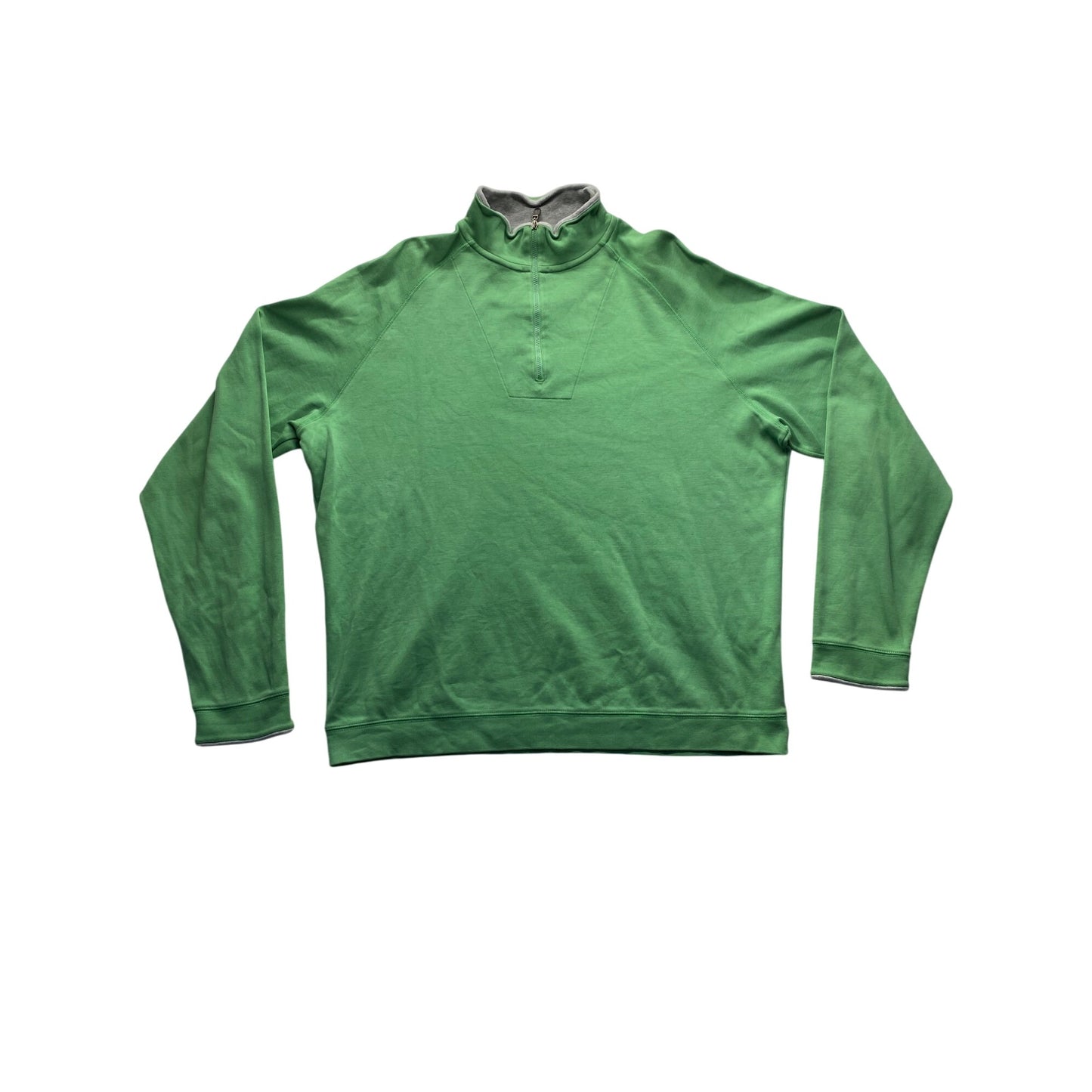 Bobby Jones Mens Green 1/4 Zip Pullover Pima Cotton #7017