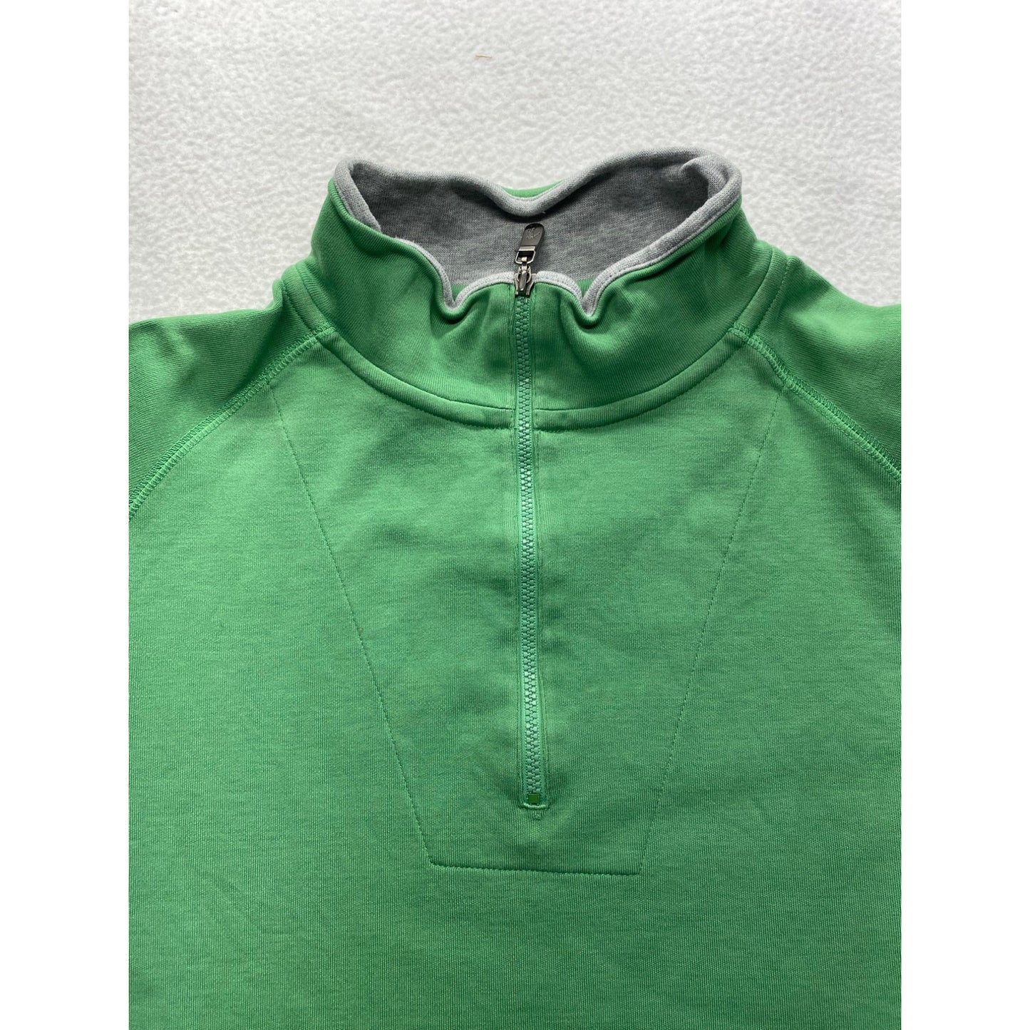 Bobby Jones Mens Green 1/4 Zip Pullover Pima Cotton #7017
