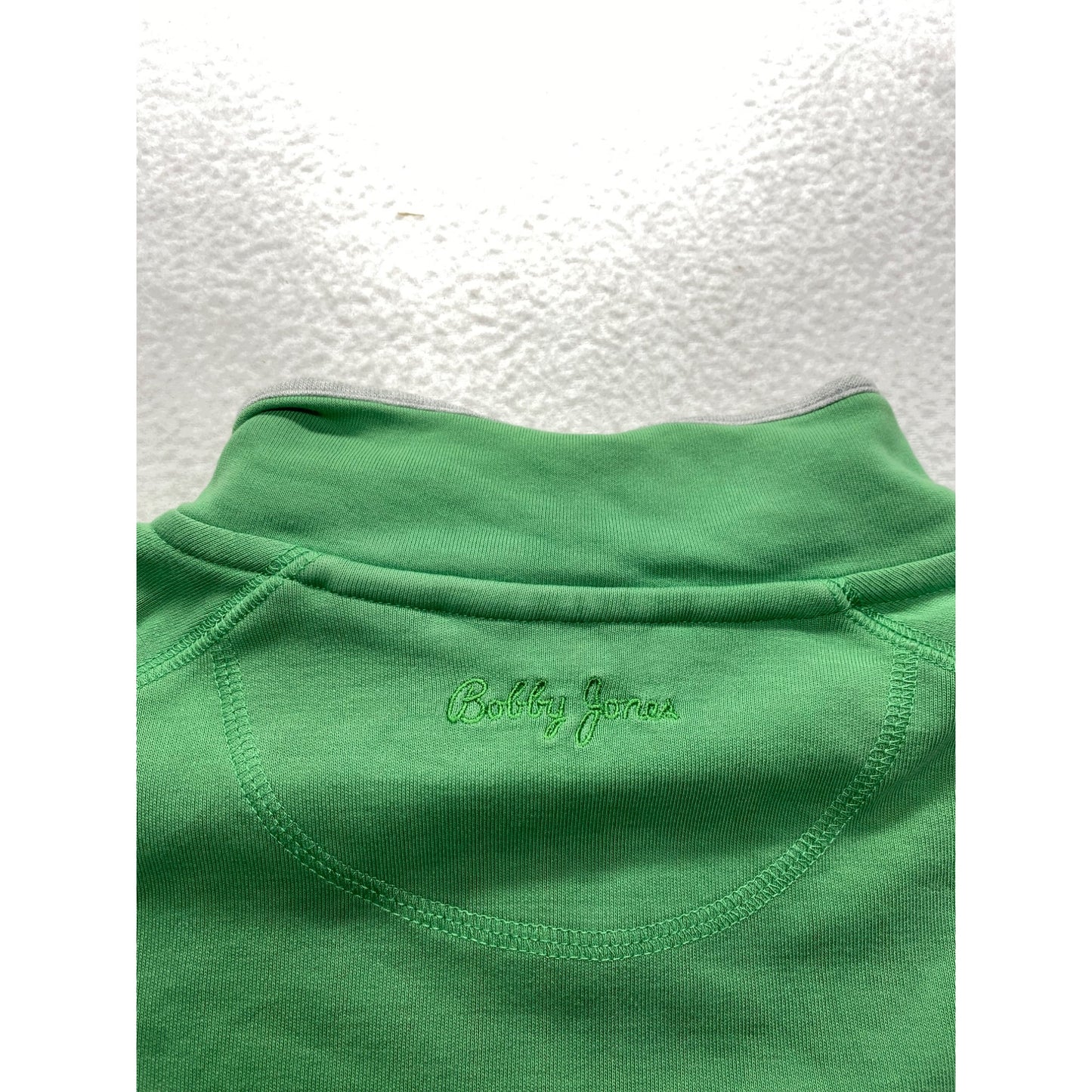 Bobby Jones Mens Green 1/4 Zip Pullover Pima Cotton #7017