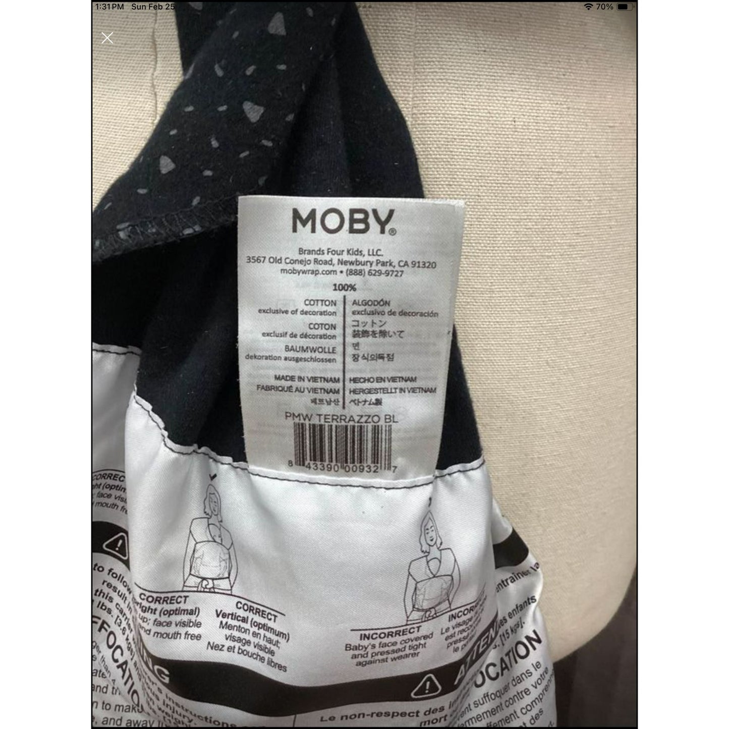 Petunia Pickle bottom Moby Wrap