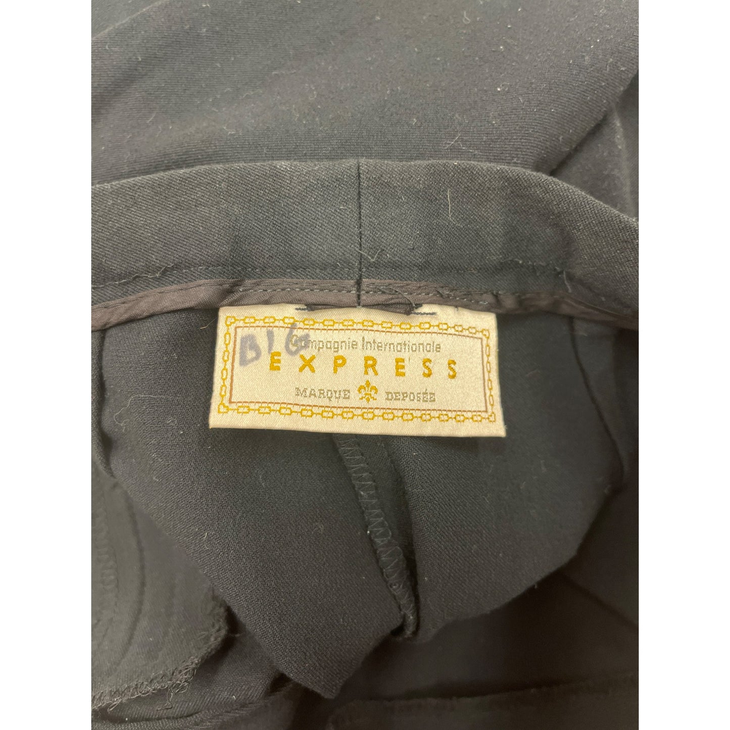 Women’s Vintage Express Black High-Waisted Trousers #6039