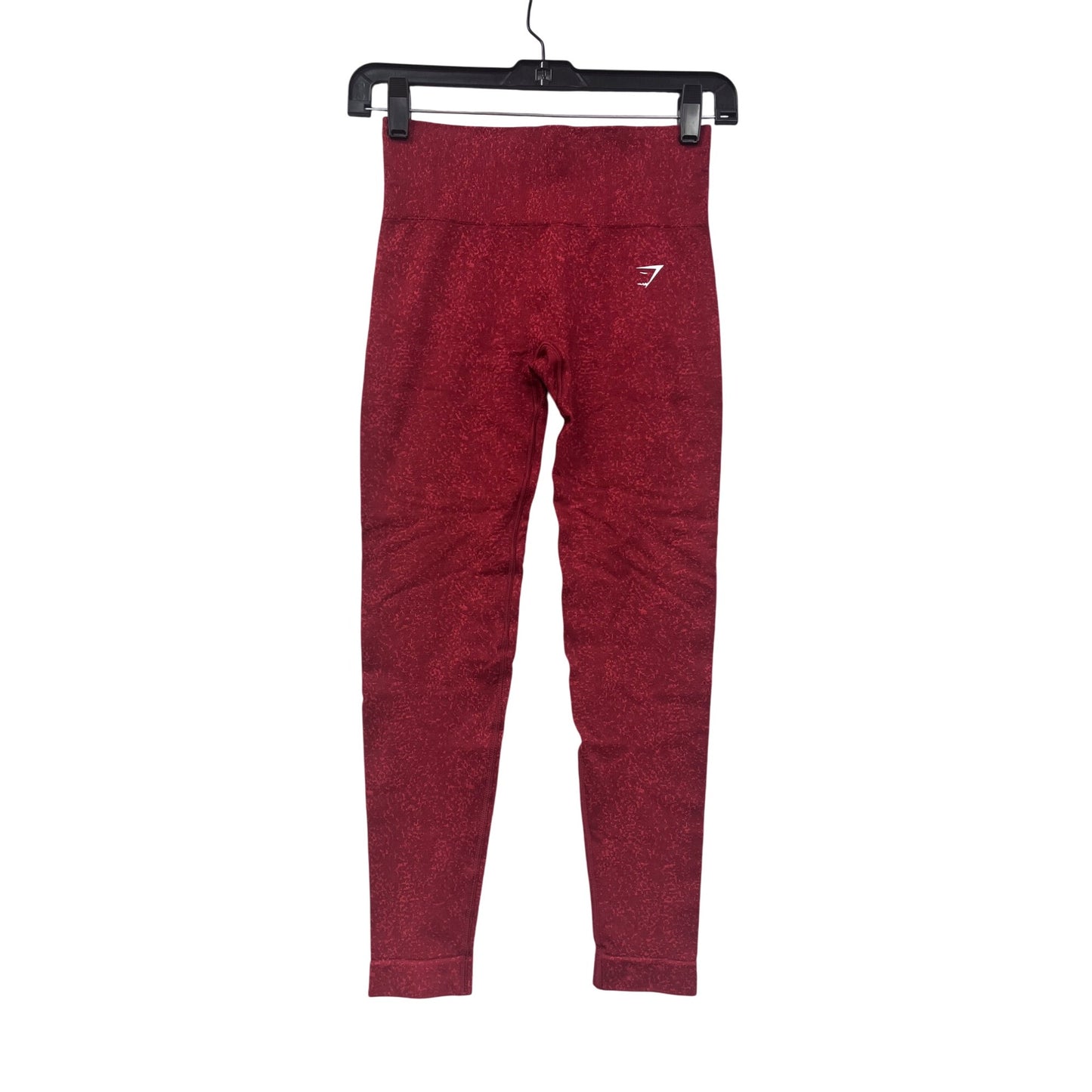 Gymshark Womens Red High-Waisted Seamless Leggings Size S #6823