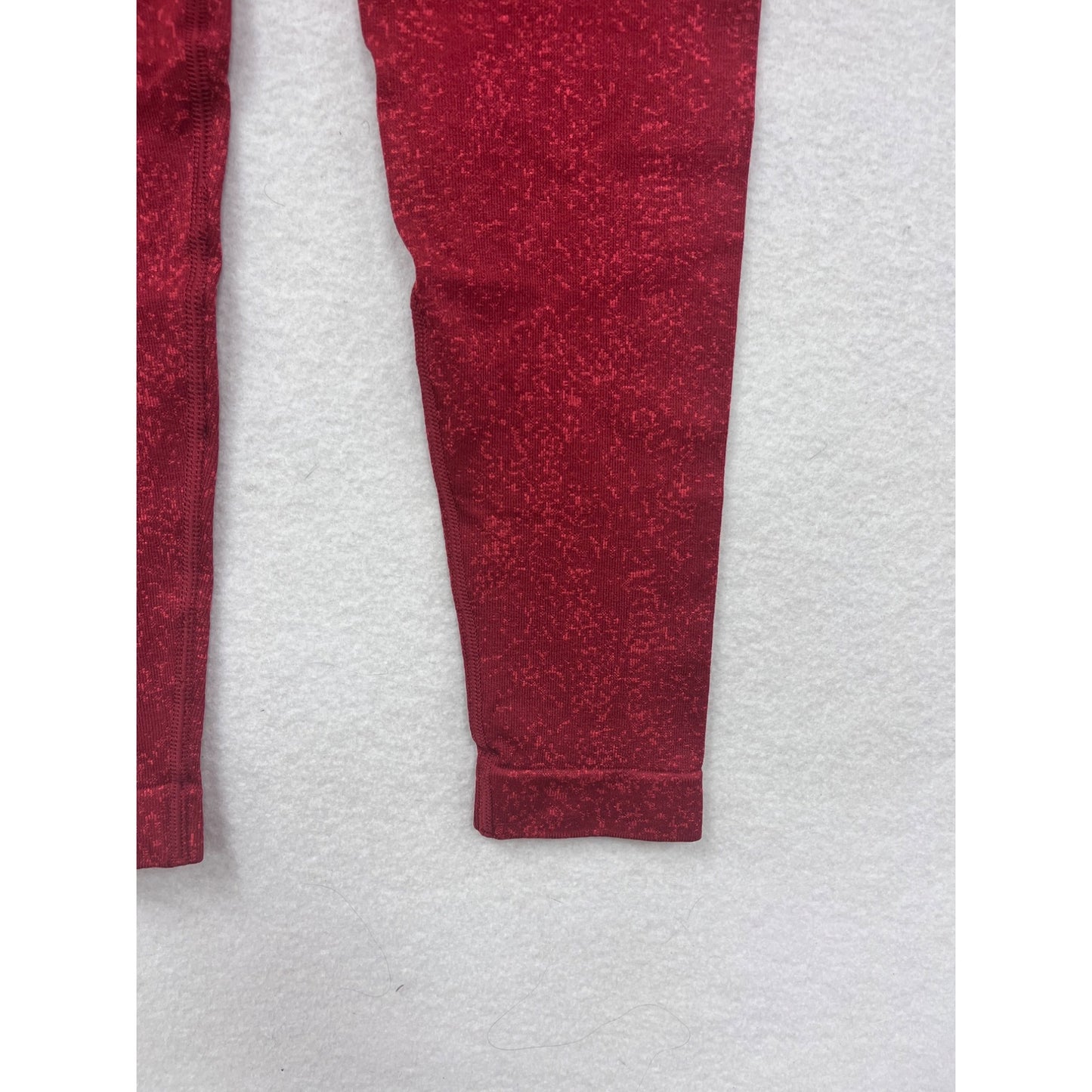 Gymshark Womens Red High-Waisted Seamless Leggings Size S #6823