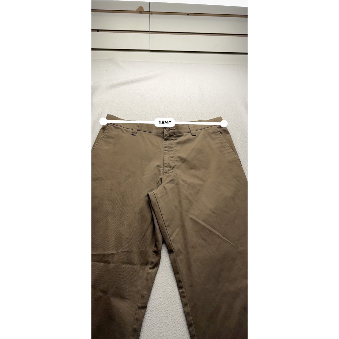 Cherokee Mens Nano-Tex Khaki Pants 36x32 Cotton #7953
