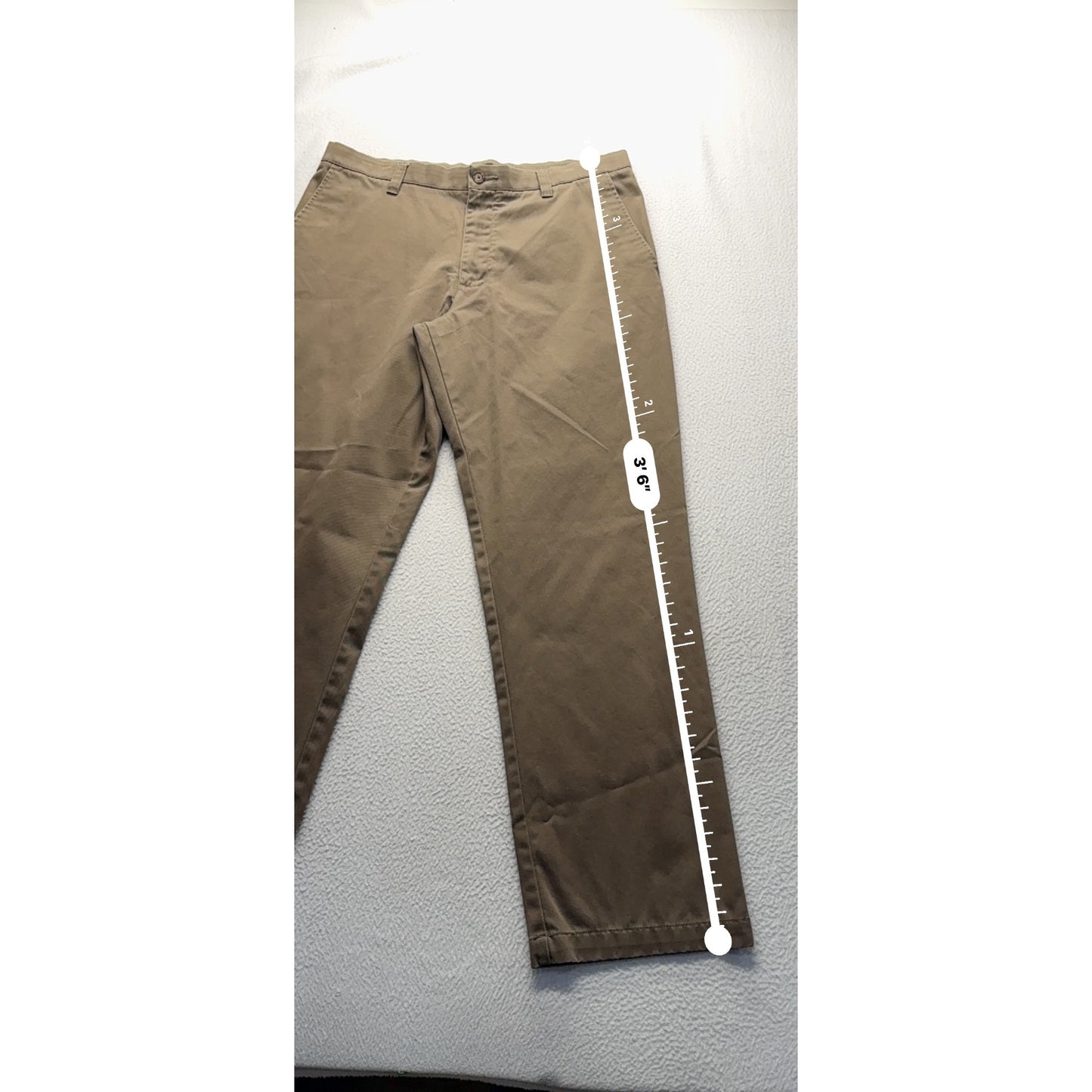Cherokee Mens Nano-Tex Khaki Pants 36x32 Cotton #7953