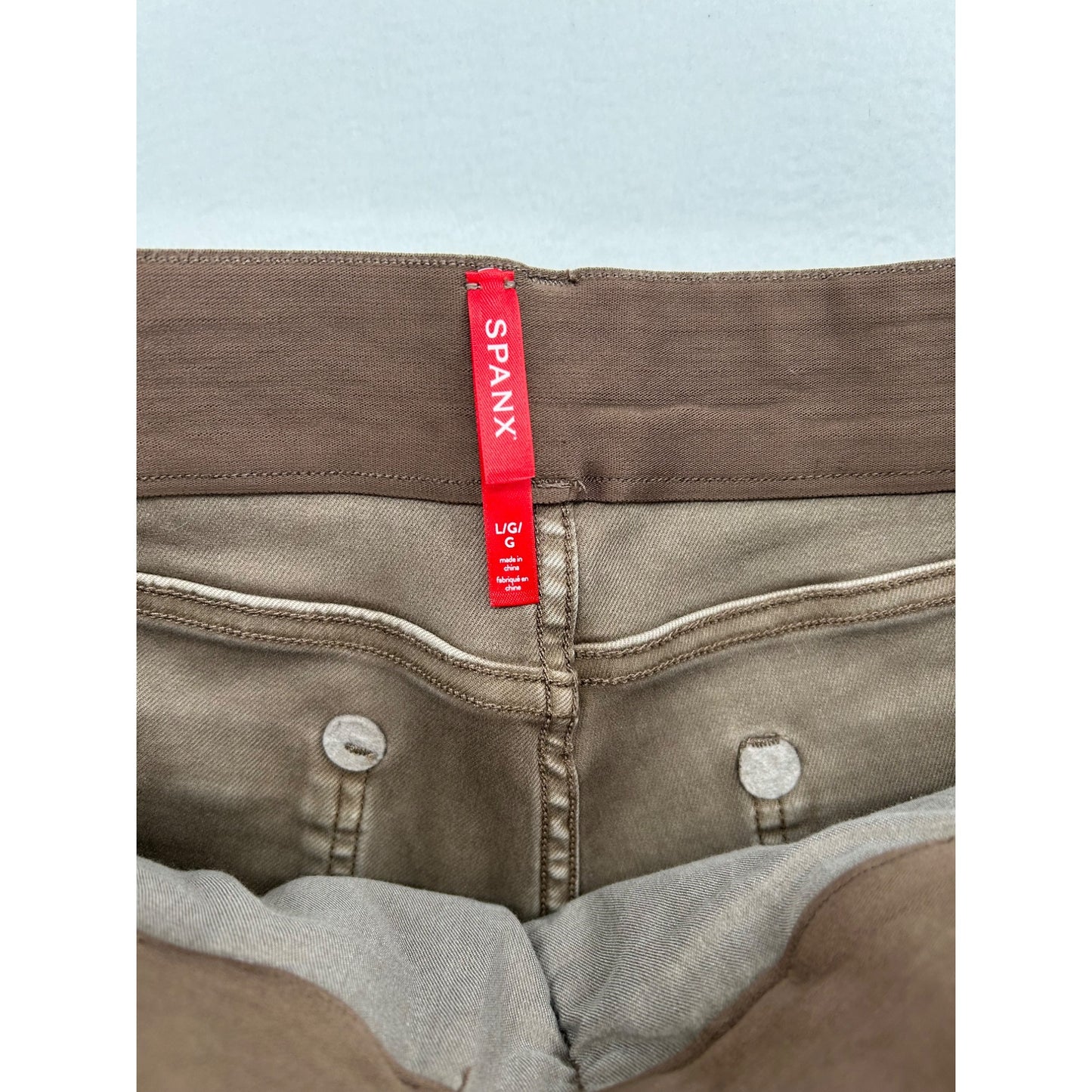 Spanx Womens Stretch Cotton Casual Shorts With Pockets #6474