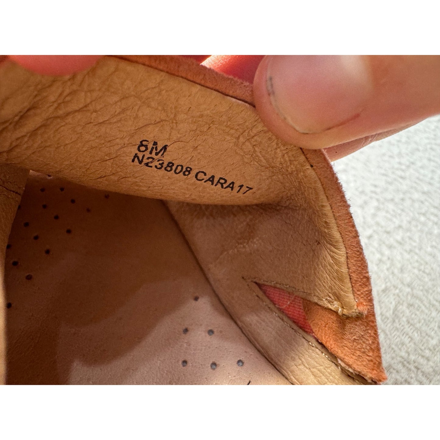 Ono Suede Block Heel Slide Sandals Size 6 Terracotta #343B
