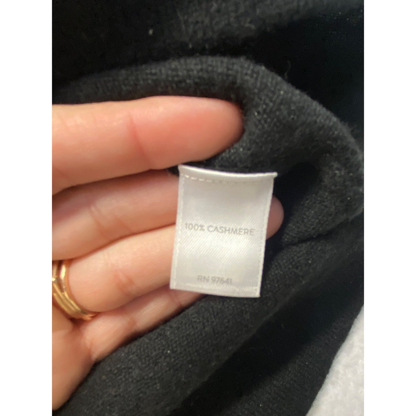J.Jill Cashmere Black Turtleneck #5428