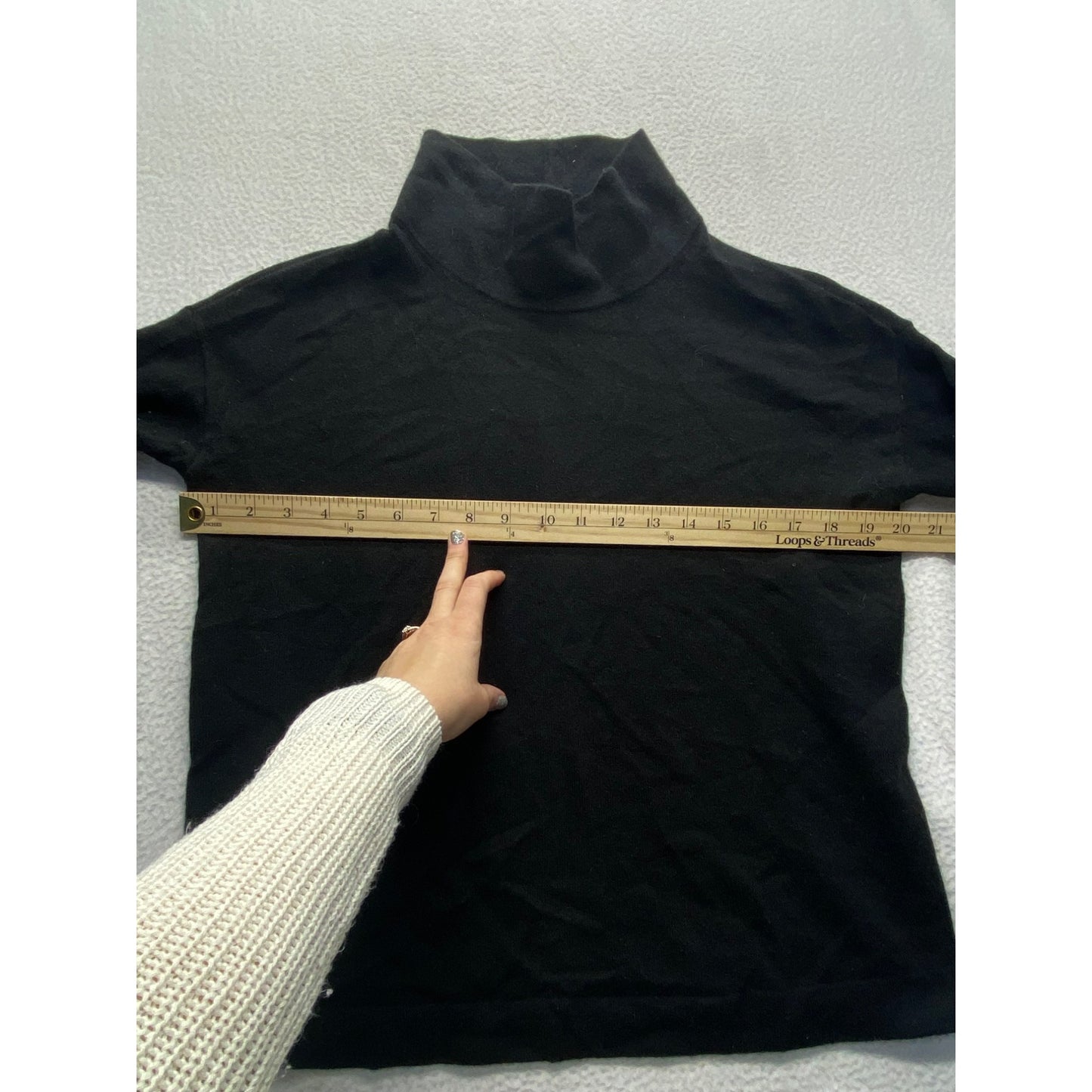 J.Jill Cashmere Black Turtleneck #5428