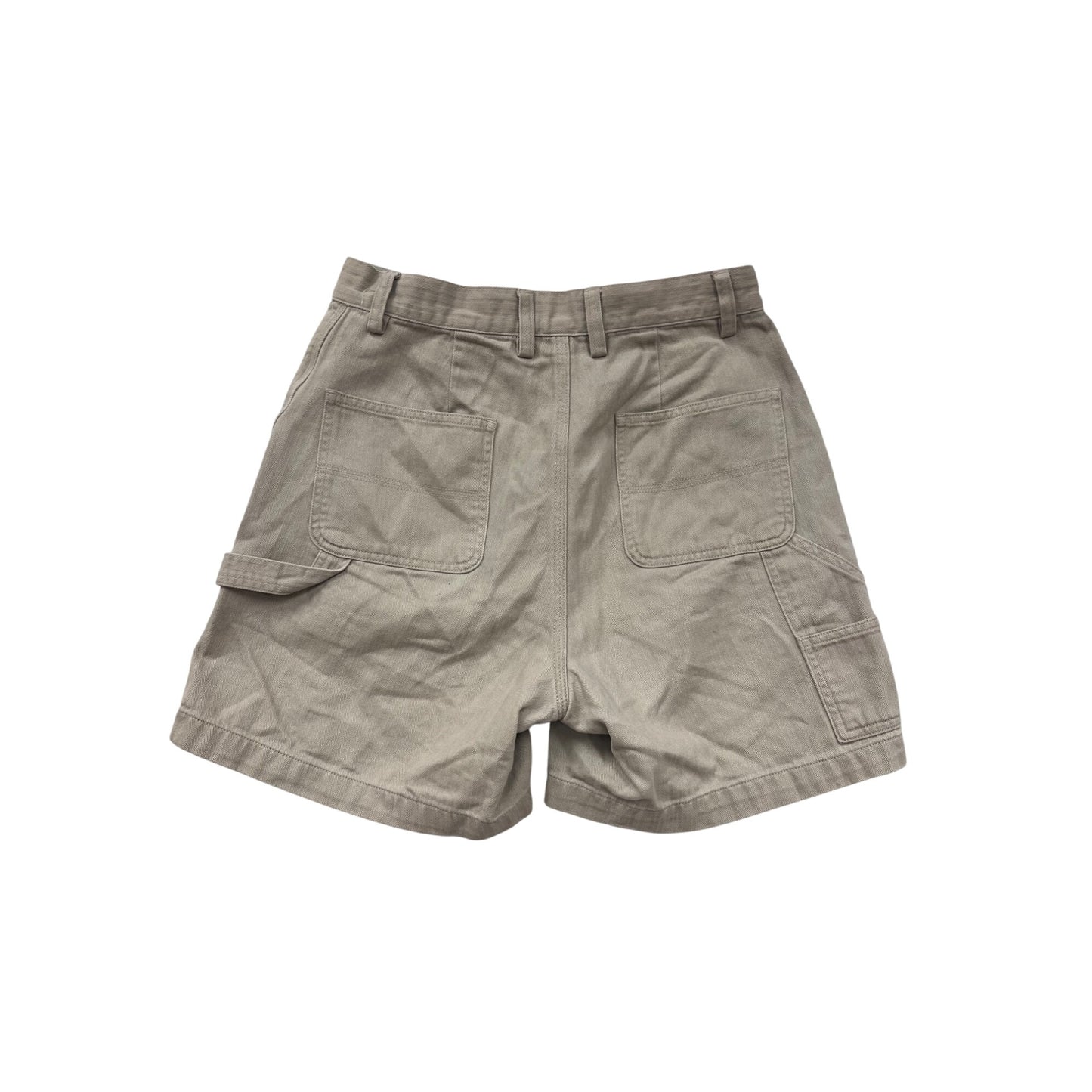 Christopher & Banks Womens Khaki Cotton Cargo Shorts Size 6 #6392
