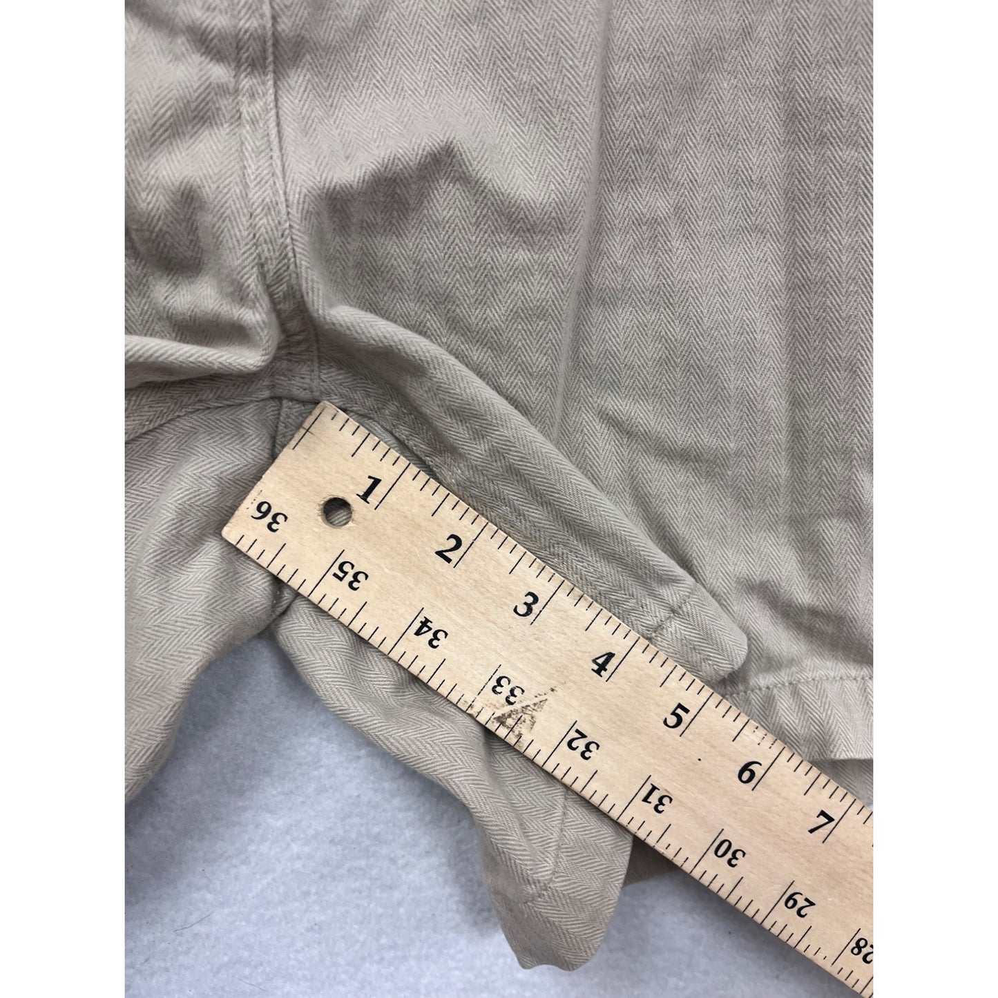 Christopher & Banks Womens Khaki Cotton Cargo Shorts Size 6 #6392