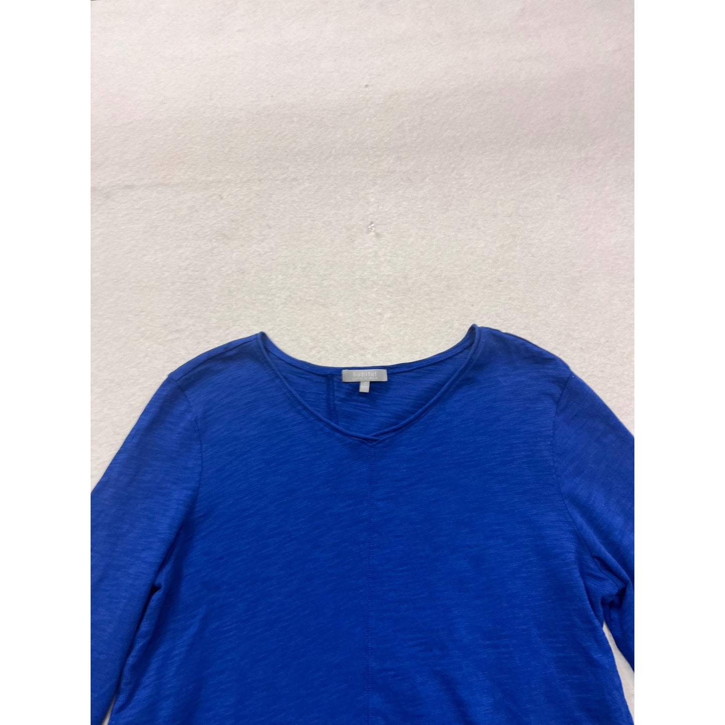Habitat Womens V-Neck Long Sleeve Blue Top S #378A
