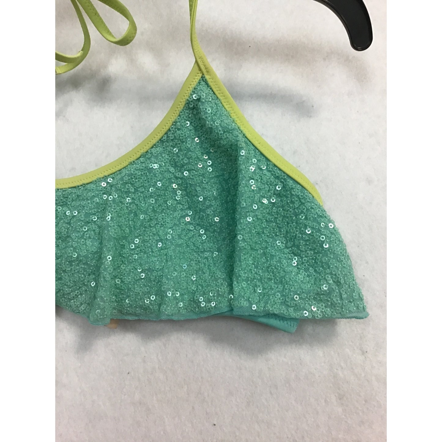 Women’s Sequined Ruffled Swim Top