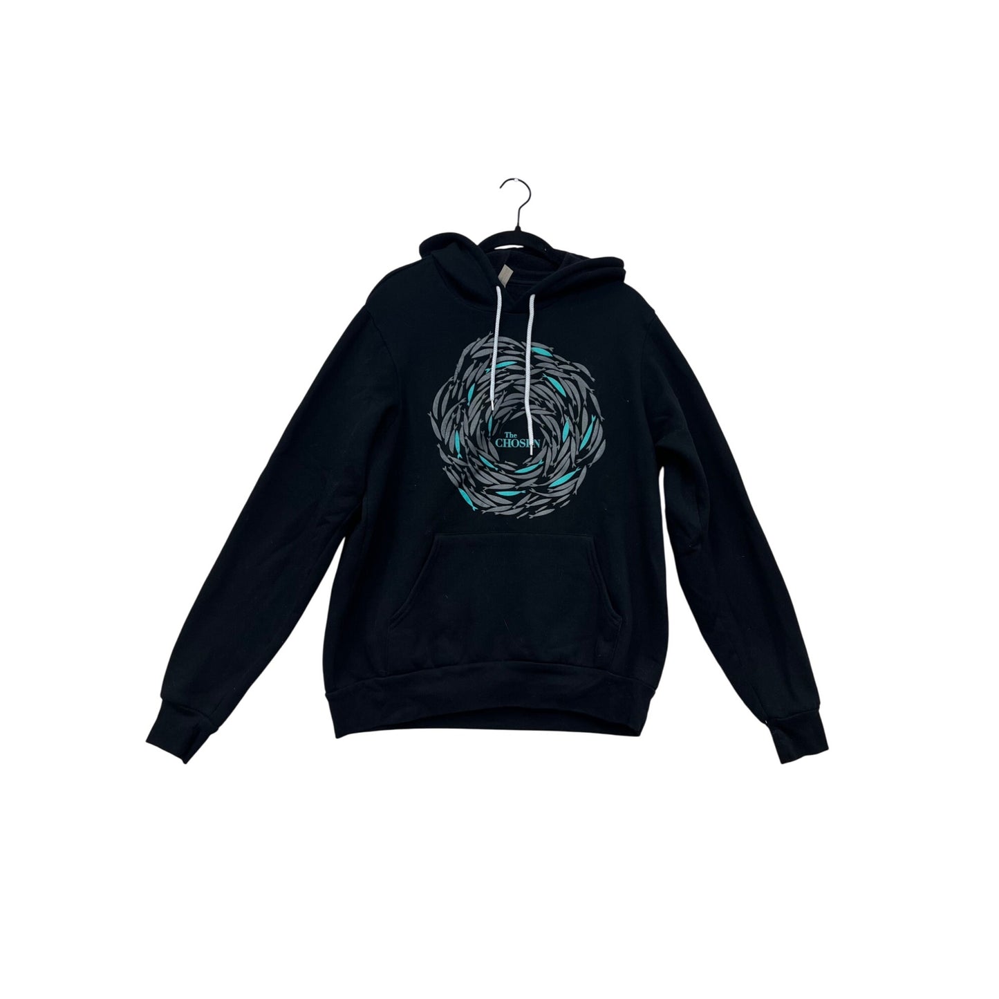 Bella + Canvas Mens Large “The Chosen” Black Hoodie #79A