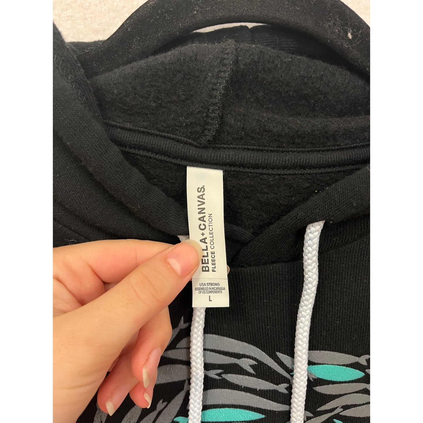 Bella + Canvas Mens Large “The Chosen” Black Hoodie #79A