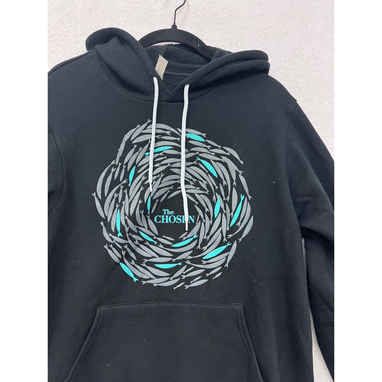 Bella + Canvas Mens Large “The Chosen” Black Hoodie #79A