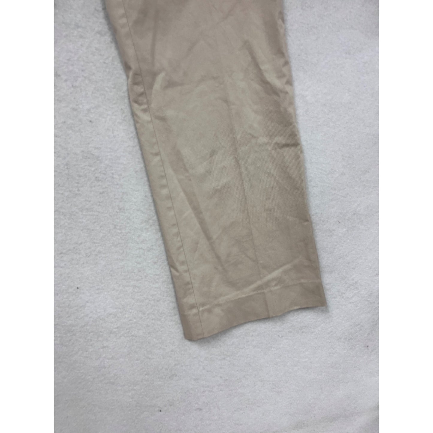 Hugo Boss Womens Beige Cotton-Blend Trousers Size 10 #8984