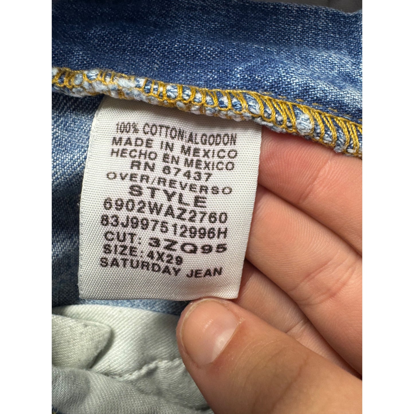 Vintage Polo Ralph LaurenJeans Size 42x29 Blue Denim Relaxed Fit #7969
