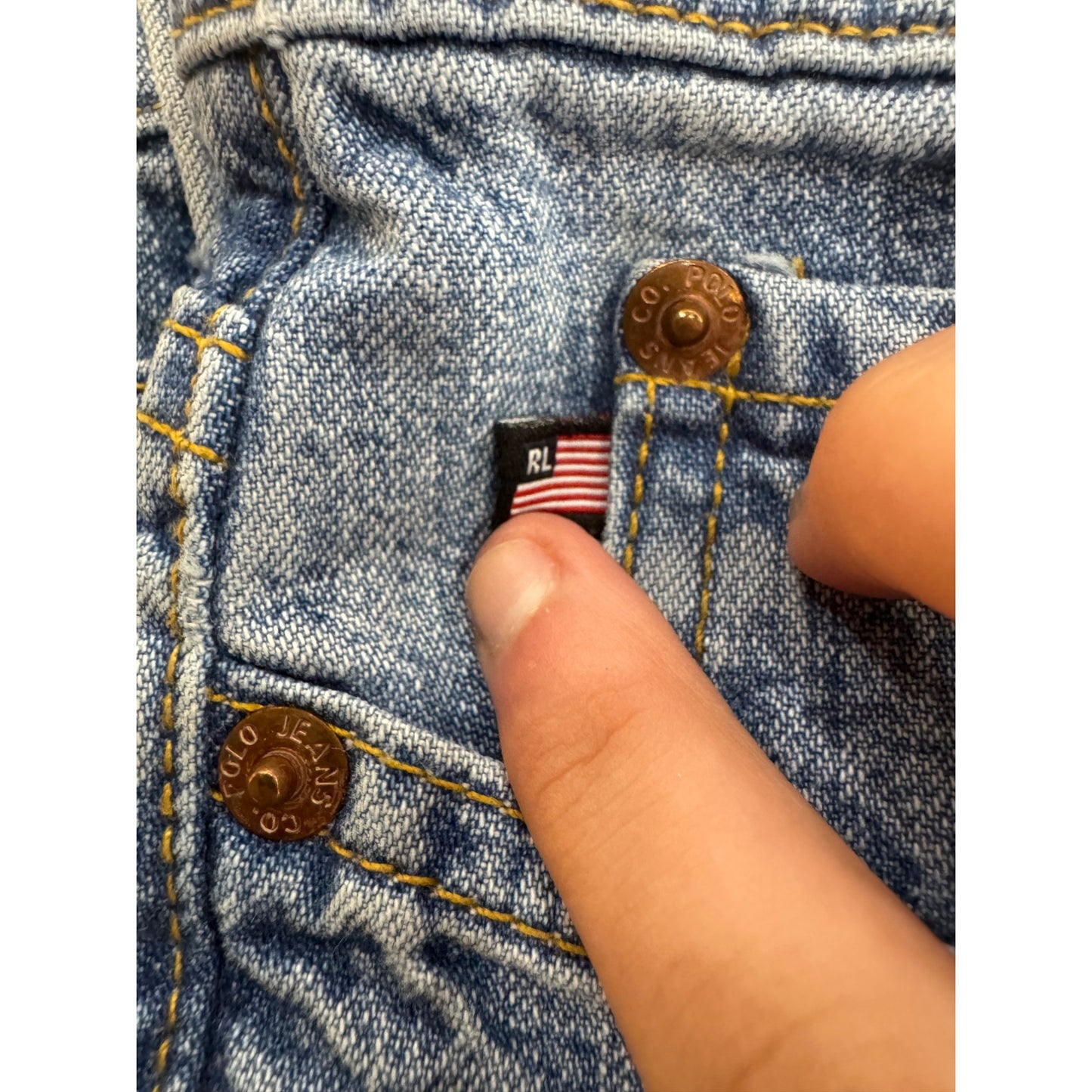 Vintage Polo Ralph LaurenJeans Size 42x29 Blue Denim Relaxed Fit #7969