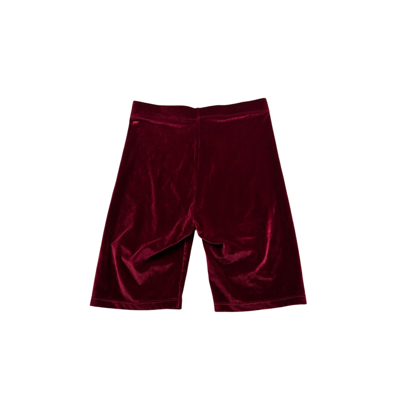 Velvet High-Waisted Burgundy Biker Shorts Soft Stretchy Stylish #6648