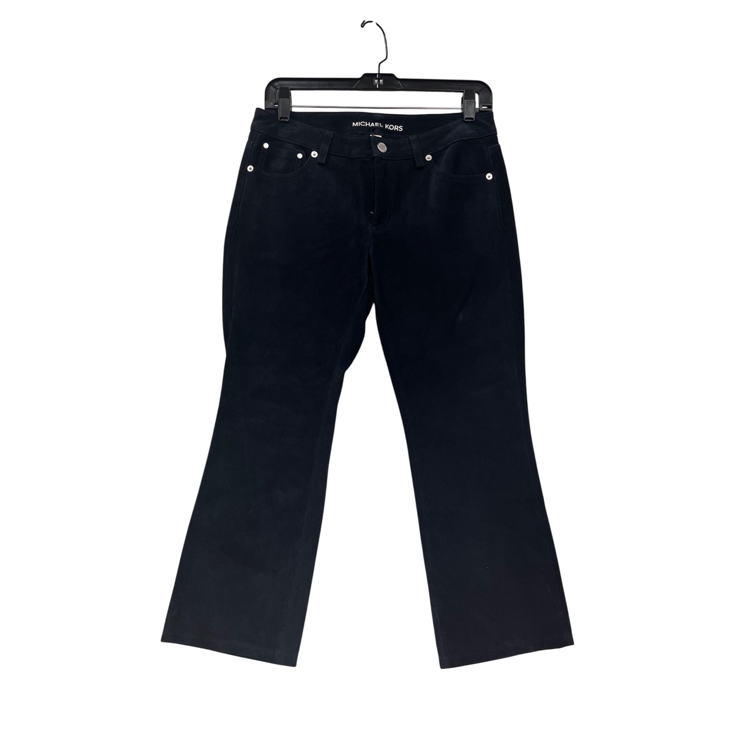 Michael Kors Womens Black Leather Pants Size 2 #8044
