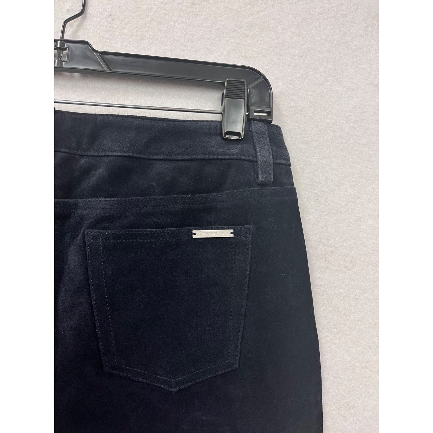 Michael Kors Womens Black Leather Pants Size 2 #8044