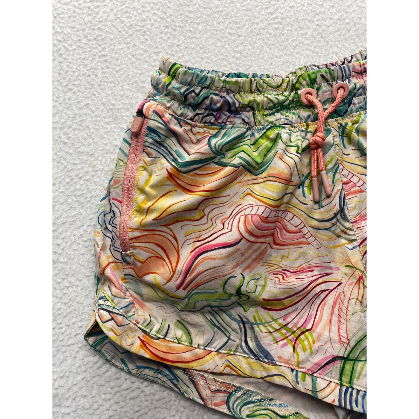 Athleta Girl Multicolor Swirl Print Shorts #5881