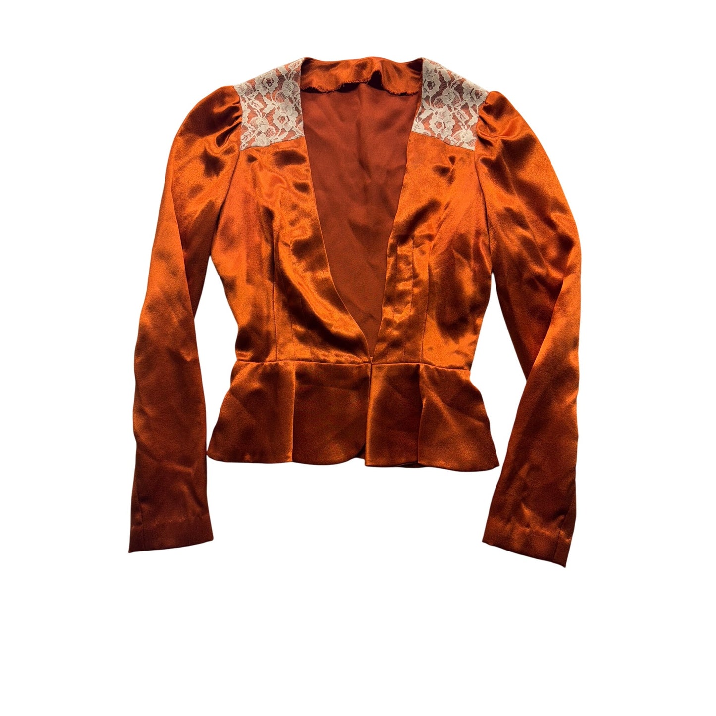 Womens Peplum Long Sleeve Blazer Jacket #5918