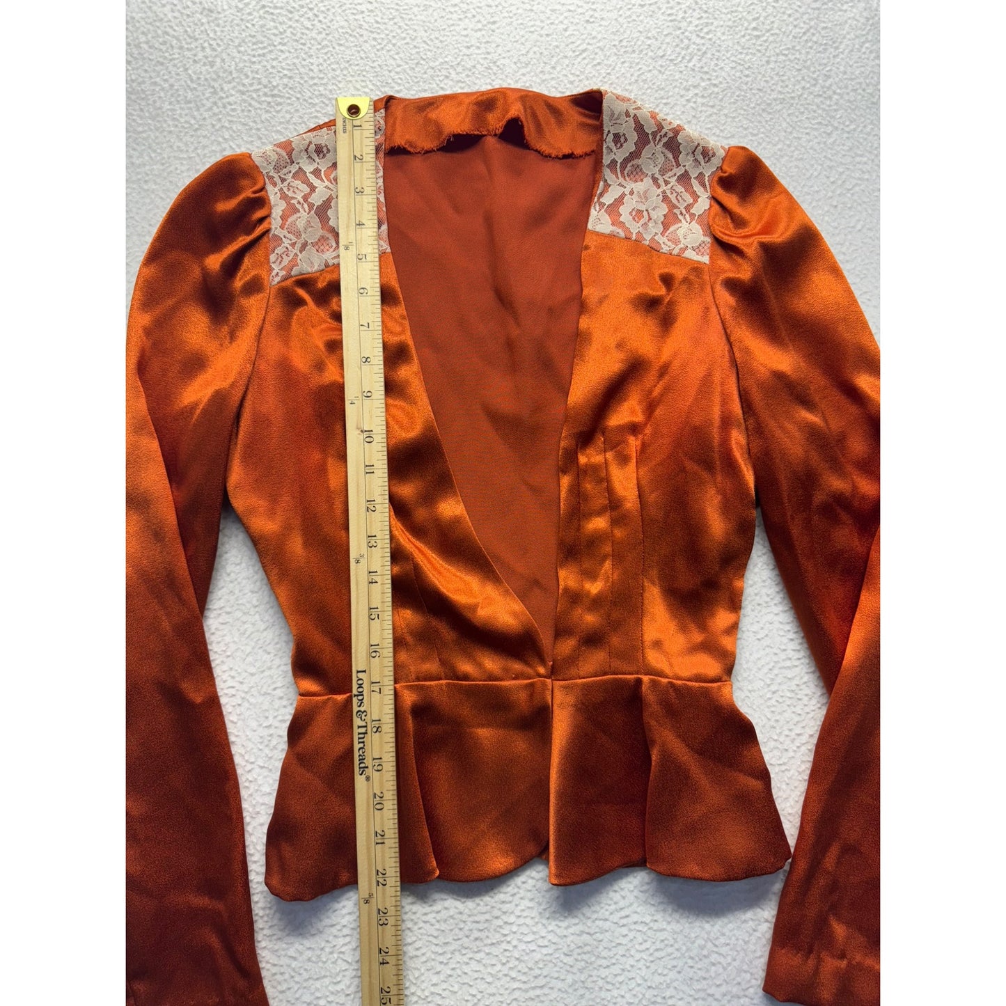 Womens Peplum Long Sleeve Blazer Jacket #5918