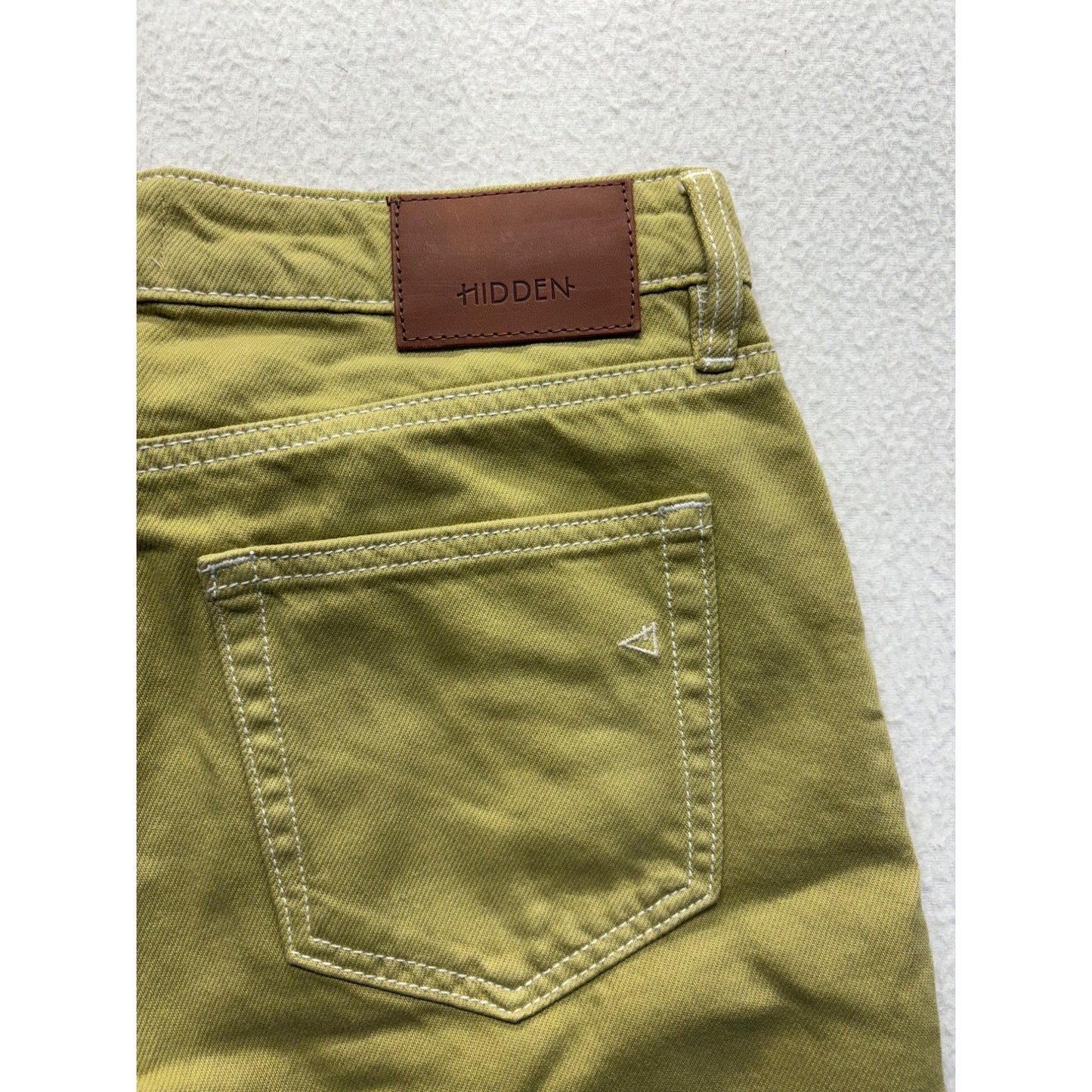 Hidden Los Angeles Green Straight-Leg Jeans Size 28 #7505
