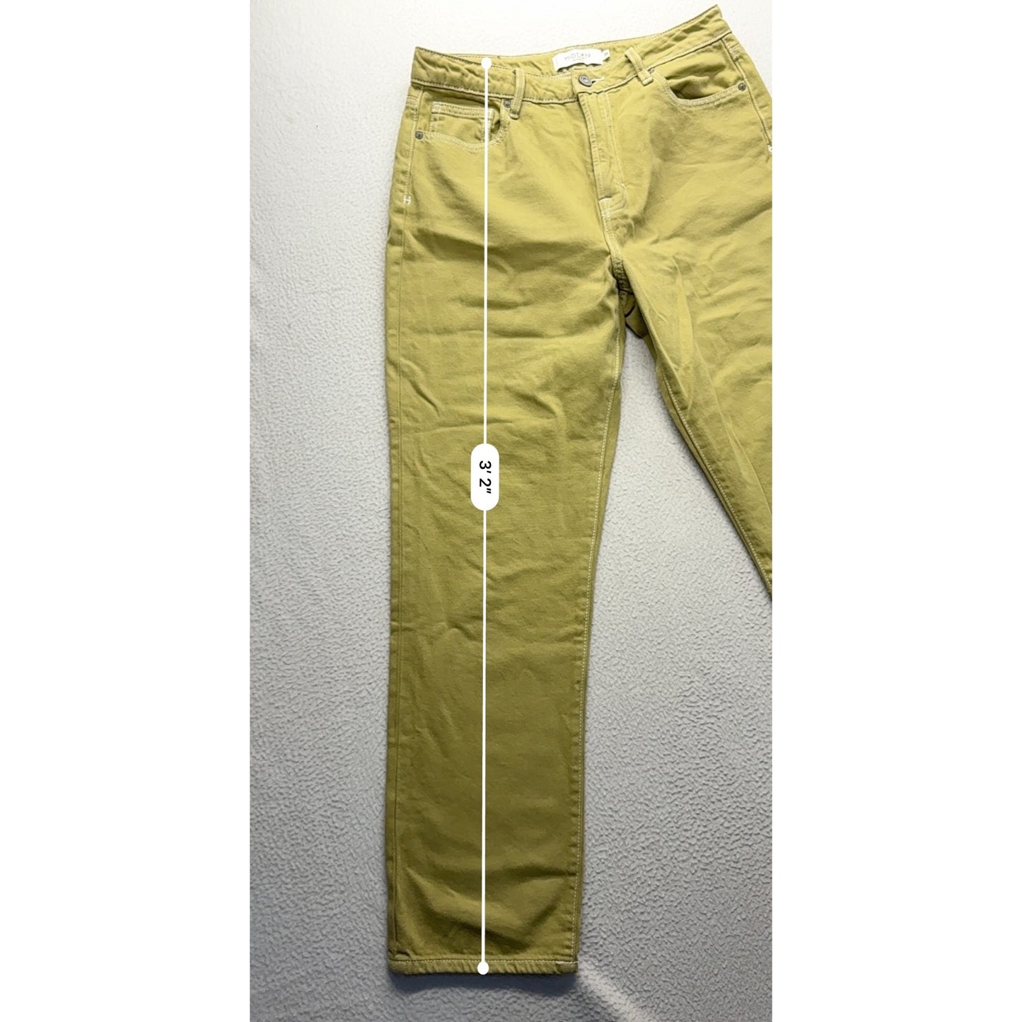 Hidden Los Angeles Green Straight-Leg Jeans Size 28 #7505