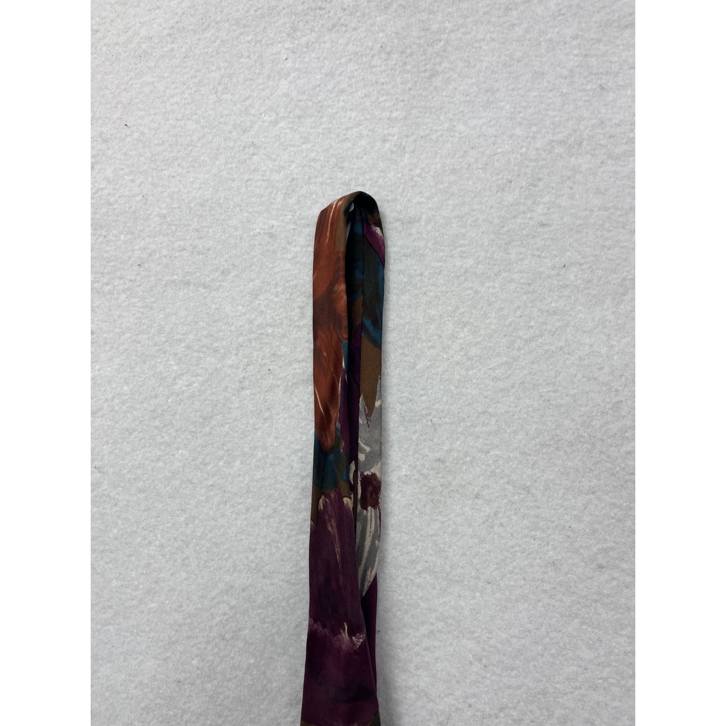 Mens Hunting Horn Floral Print Tie 100% Silk Multicolor Made In USA #6888