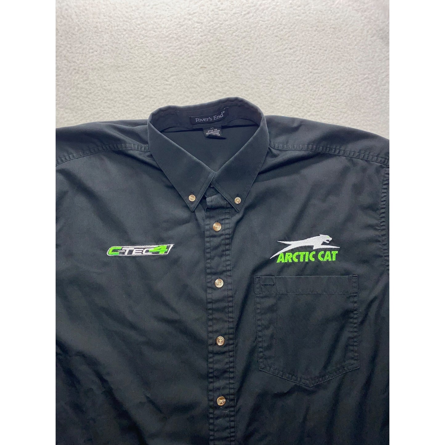Arctic Cat Mens Embroidered Button-Up Shirt By Rivers End #7204