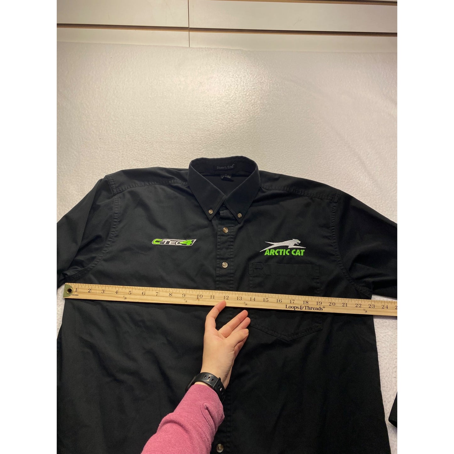 Arctic Cat Mens Embroidered Button-Up Shirt By Rivers End #7204