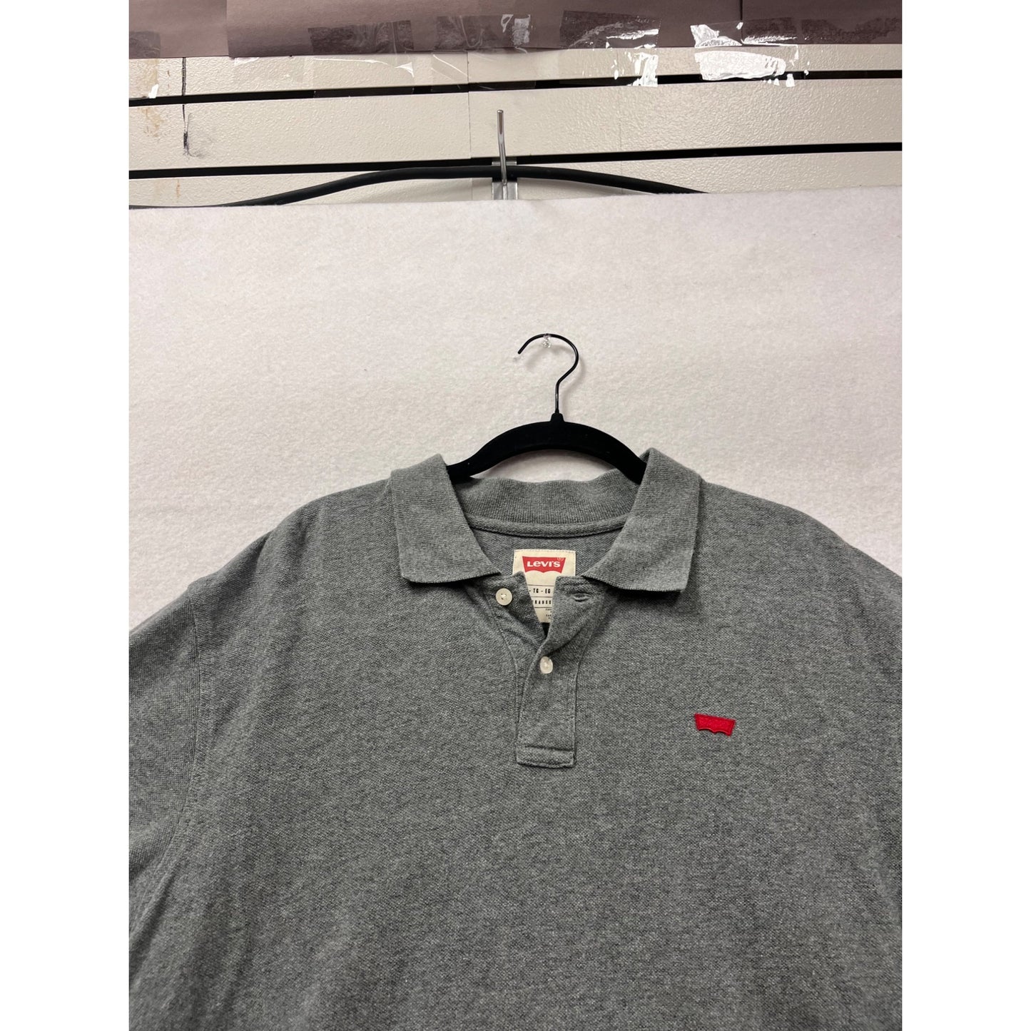 Levis Gray Polo Shirt XL #392A