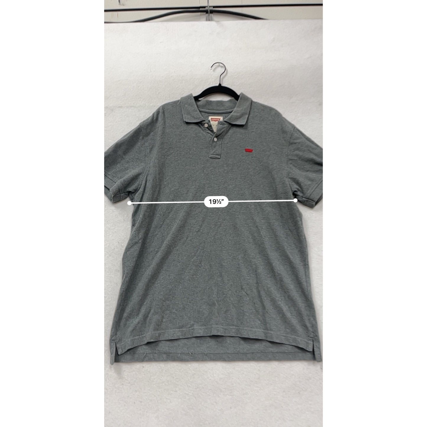 Levis Gray Polo Shirt XL #392A