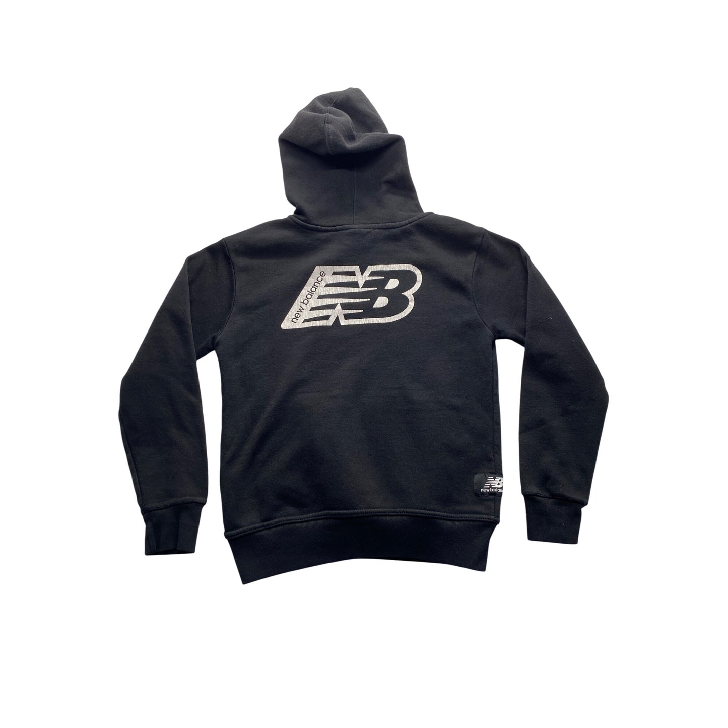 New Balance Youth Hoodie Black Cotton/Polyester Pullover Kangaroo Pocket #7168
