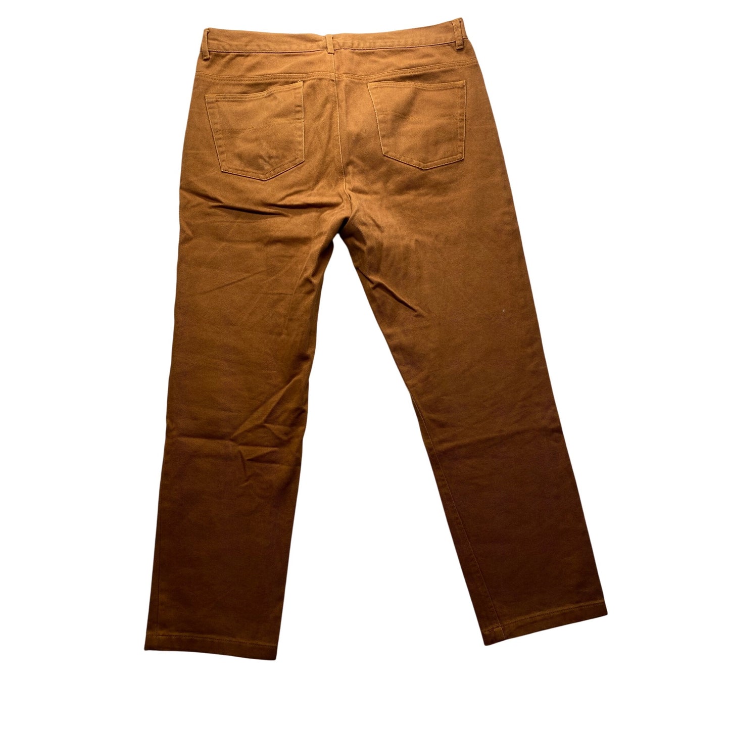 Peter Christian Mens Brown Cotton Trousers W36 L30 Casual Fit #7362