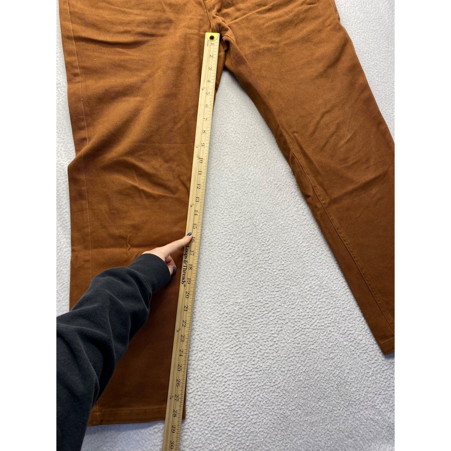 Peter Christian Mens Brown Cotton Trousers W36 L30 Casual Fit #7362