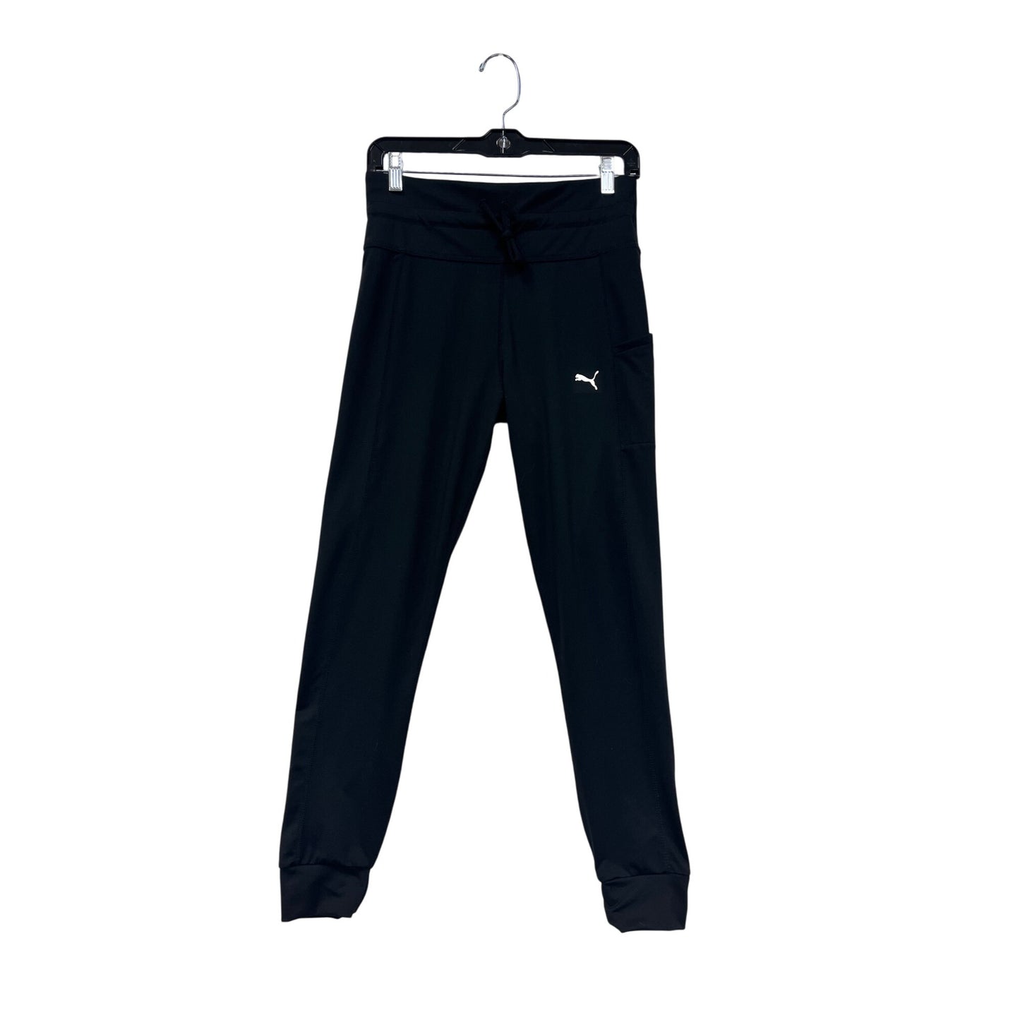 Puma Womens Black Jogger Pants W/ Side Pocket Medium #6862