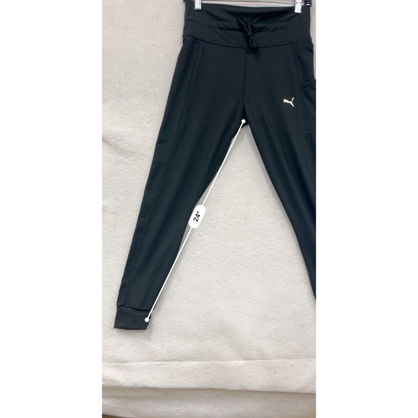 Puma Womens Black Jogger Pants W/ Side Pocket Medium #6862