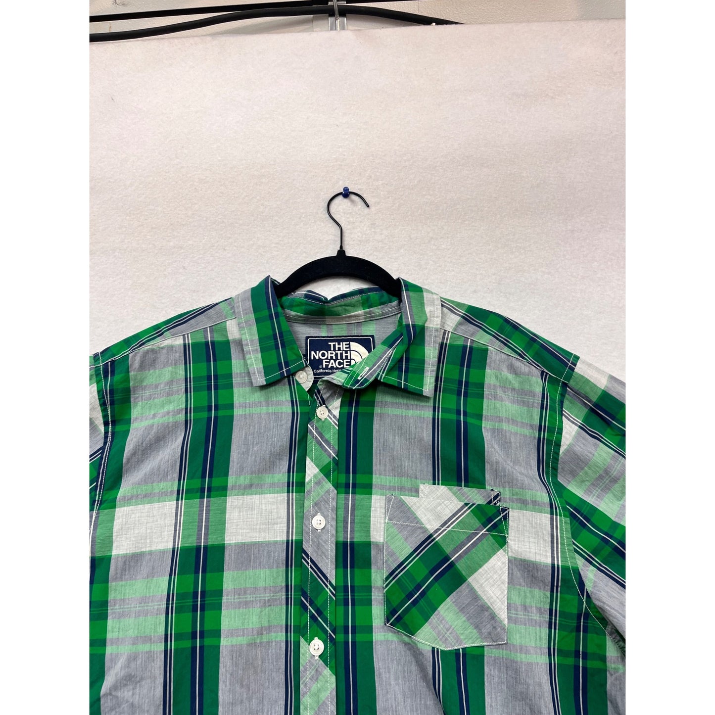 The North Face Plaid Long Sleeve Button-Up Shirt Size XL #948A