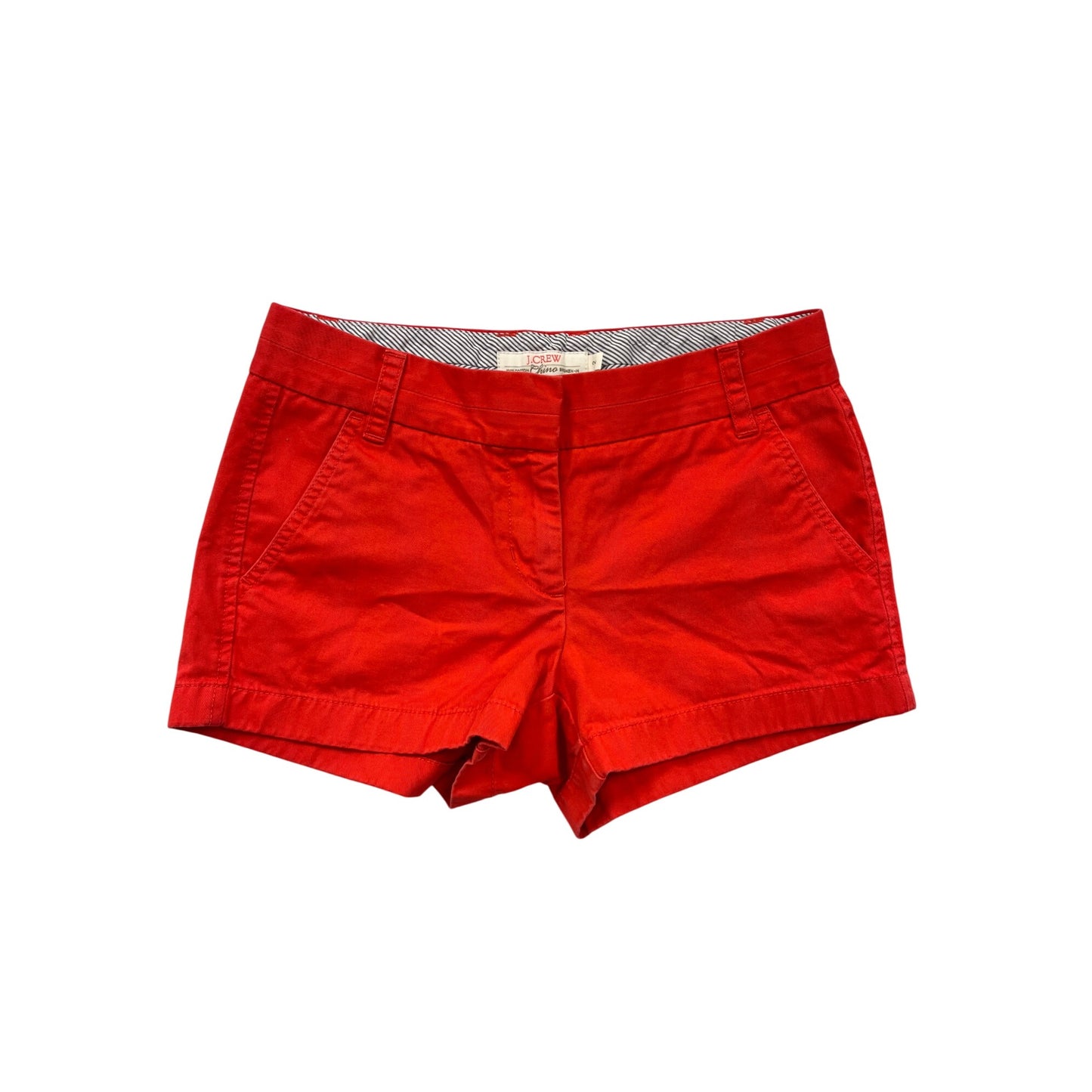 J.Crew Womens Red Chino Shorts Size 2 #6413