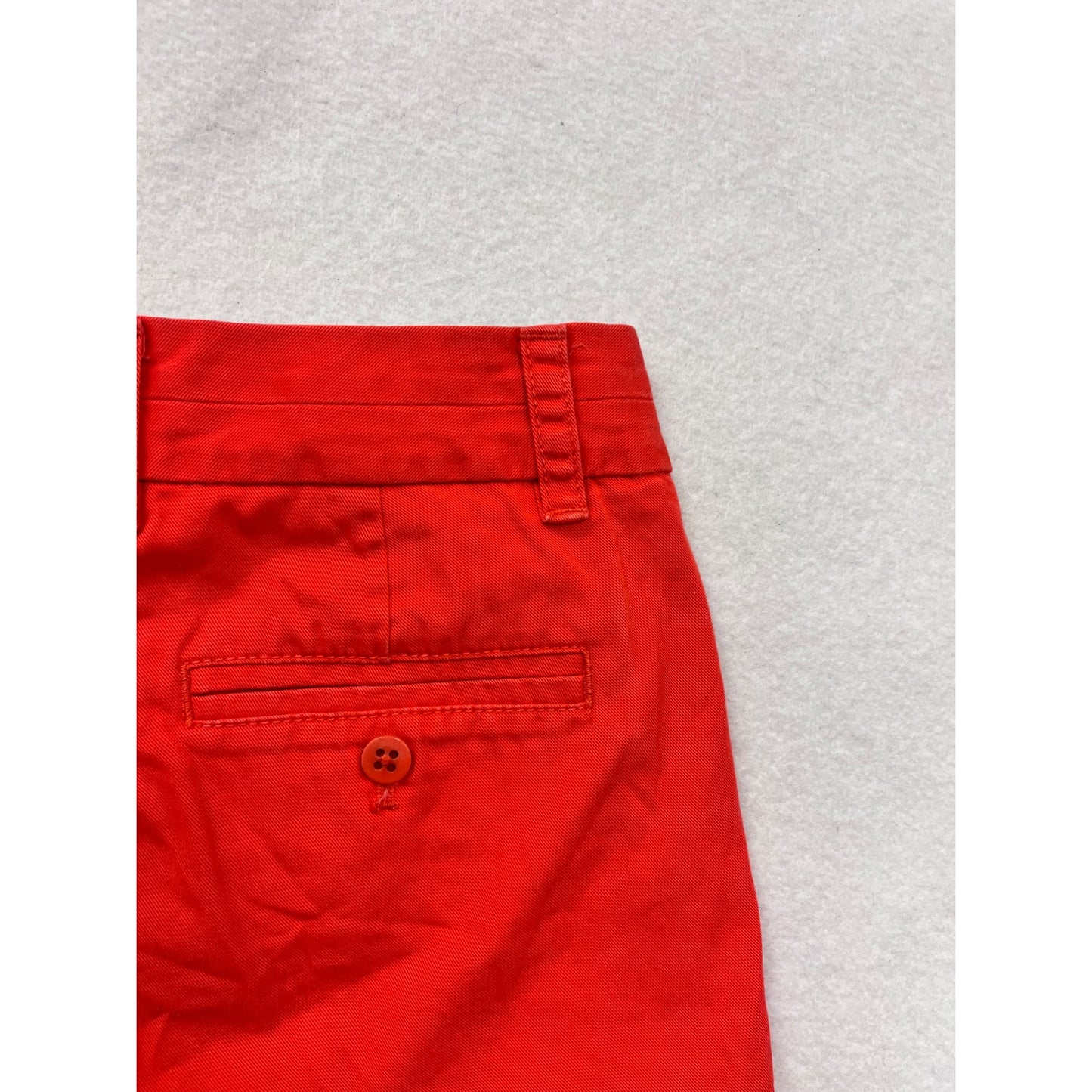 J.Crew Womens Red Chino Shorts Size 2 #6413
