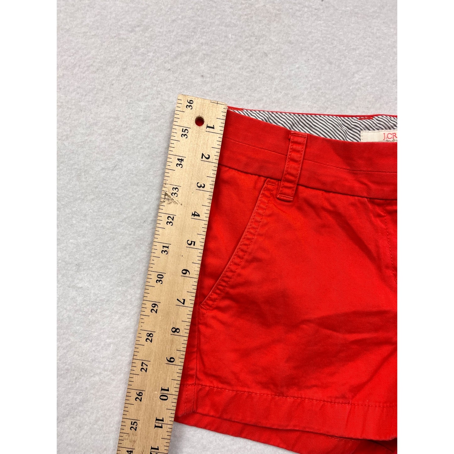 J.Crew Womens Red Chino Shorts Size 2 #6413