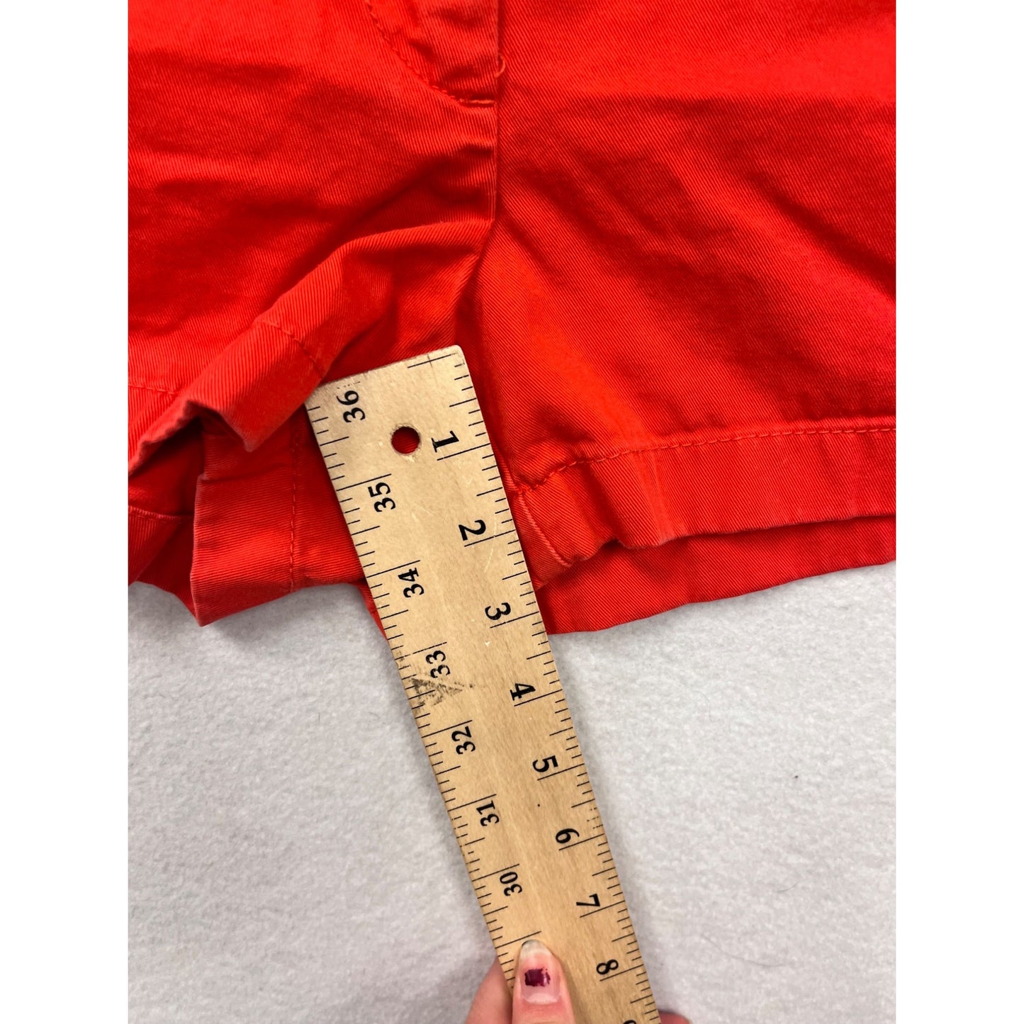 J.Crew Womens Red Chino Shorts Size 2 #6413