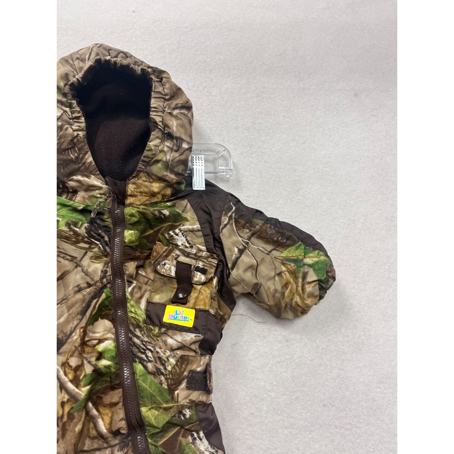 Lil Hunter Baby Camouflage Snowsuit With Hood & Zipper #369A