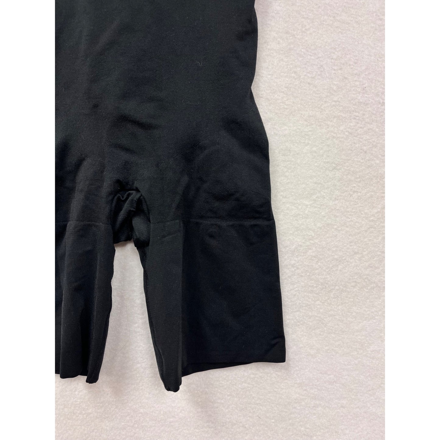 Spanx Womens XL Black Open-Bust Mid-Thigh Bodysuit Shapewear Nylon & Elastane Adjustable Straps #6839