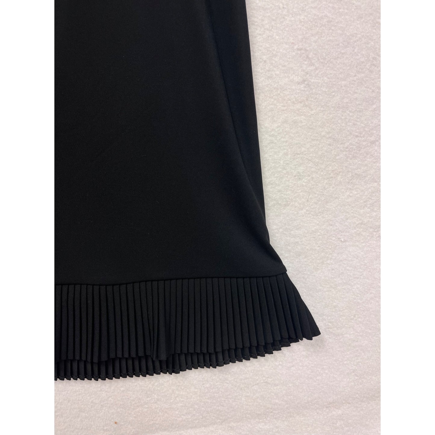 Ann Taylor Womens Black Pleated Hem Skirt Size 6